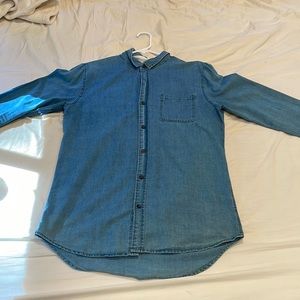 On The Byas Denim LS Button Down Size L
